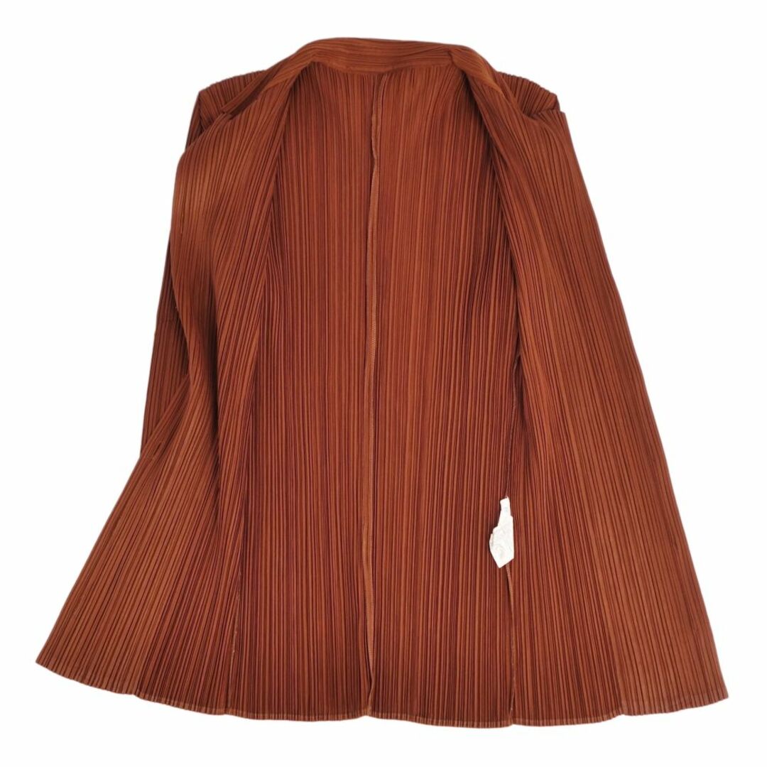 PLEATS PLEASE ISSEY MIYAKE(プリーツプリーズイッセイミヤケ)の美品 プリーツプリーズ イッセイミヤケ PLEATS PLEASE アンサンブル シャツ ブラウス プリーツ トップス レディース 3(L相当) ブラウン レディースのトップス(シャツ/ブラウス(長袖/七分))の商品写真