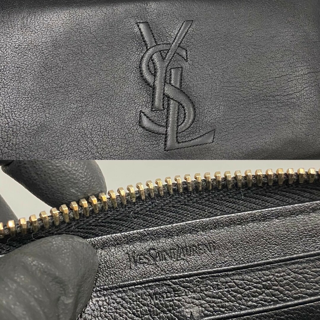 Saint Laurent - 極 美品 YVES SAINT LAURENT イヴ・サンローラン ロゴ