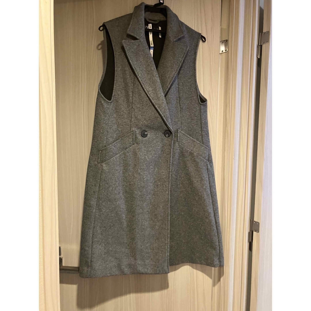 ZARA ロングジレ S - ベスト