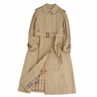 バーバリー(BURBERRY)の極美品 Vintage バーバリー Burberrys コート シングル トレンチコート ライダーコート 裏チェック アウター レディース 11AB3(M相当) ベージュ(トレンチコート)