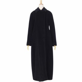 マックスマーラ(Max Mara)の極美品 マックスマーラ Max Mara コート 白タグ ステンカラーコート バルマカーンコート ロングコート ウール カシミヤ アウター レディース JI40 USA6 FB38(M相当) ブラック(その他)