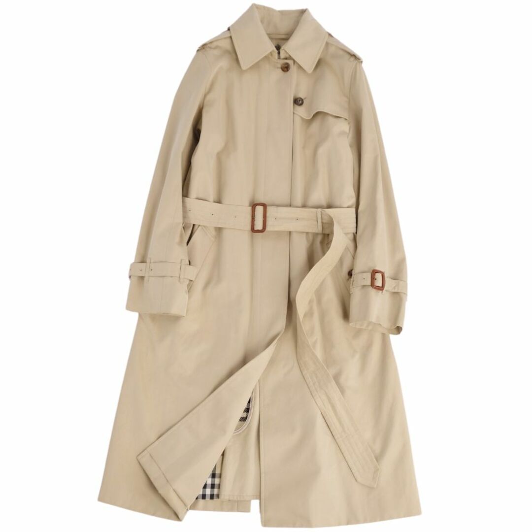 BURBERRY(バーバリー)の美品 バーバリー ロンドン BURBERRY LONDON コート ライナー付き シングル トレンチコート コットン100％ アウター レディース 38(M相当) ベージュ レディースのジャケット/アウター(その他)の商品写真