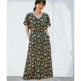 アパートバイローリーズ(apart by lowrys)の定価約10,000円★apart by lowrysエスニックフラワーワンピース(ロングワンピース/マキシワンピース)