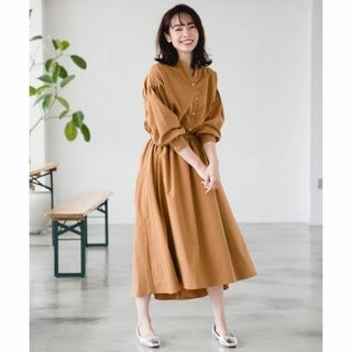 アパートバイローリーズ(apart by lowrys)の定価約10,000円★apartbylowrysPoCoRyパフBRワンピース(ロングワンピース/マキシワンピース)