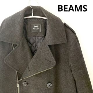 ビームス(BEAMS)のBEAMS HEART ライダースジャケット　ピーコート　グレー　ビームス(その他)