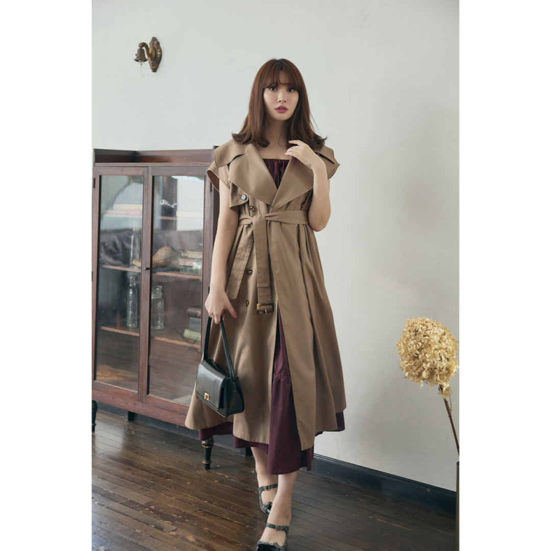 MカラーHerlipto Sleeveless Twill Trench Dress