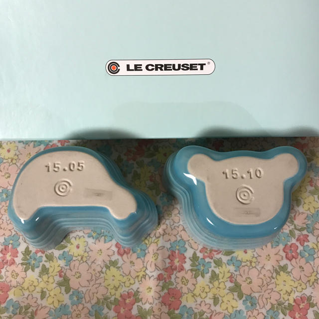 LE CREUSET(ルクルーゼ)の【ル・クルーゼベビー】食器 ツインラムカン キッズ/ベビー/マタニティの授乳/お食事用品(離乳食器セット)の商品写真