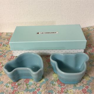 ルクルーゼ(LE CREUSET)の【ル・クルーゼベビー】食器 ツインラムカン(離乳食器セット)