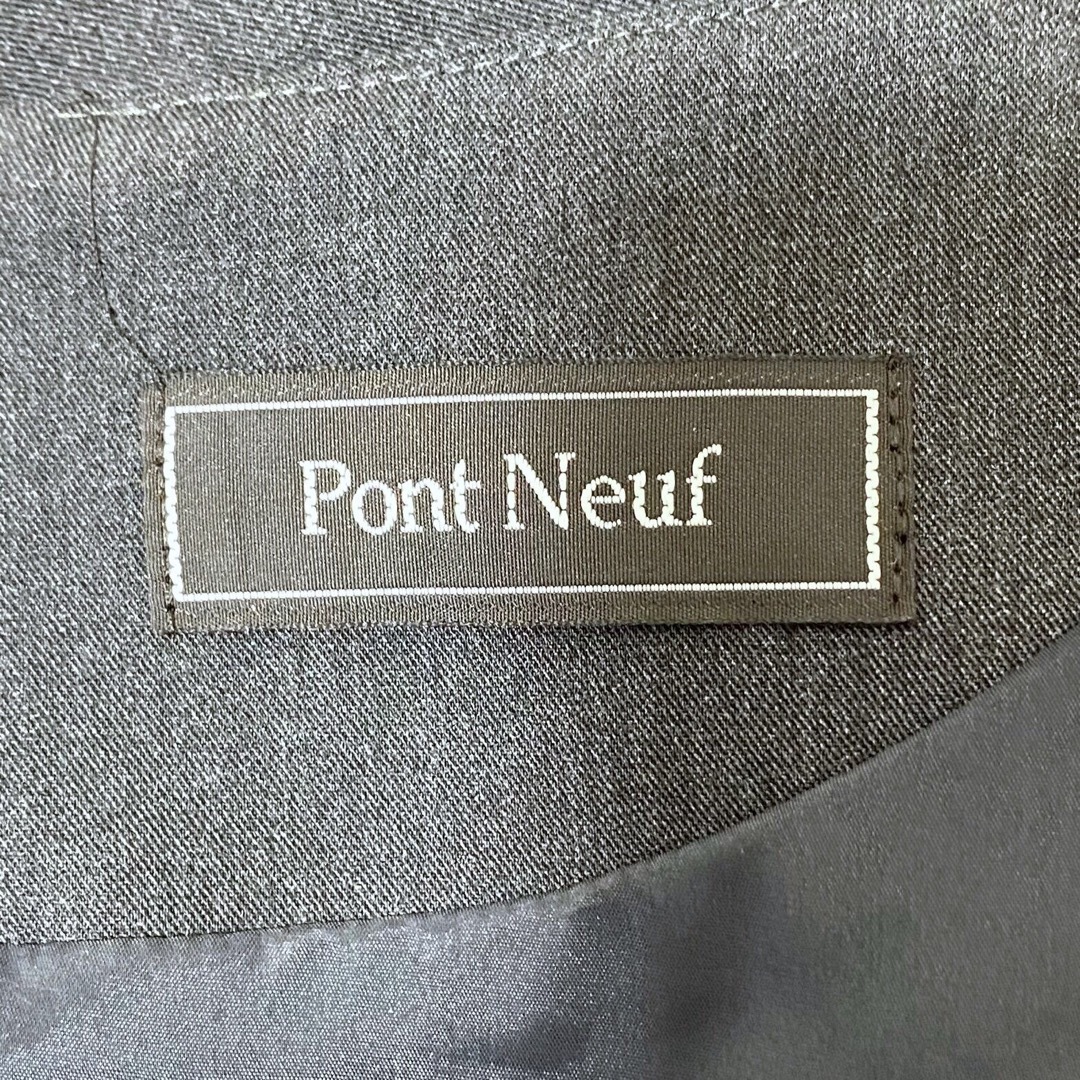 【Pont Neuf】美品  Aラインフレア ワンピース ウエストリボンひざ丈ワンピース