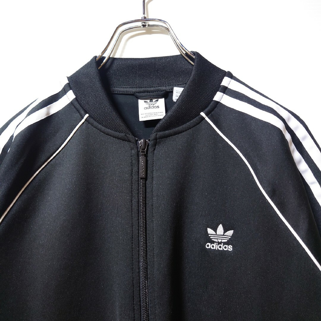 【大きいサイズ】adidas★トラックジャケット★ジャージ★黒2XL★あのちゃん