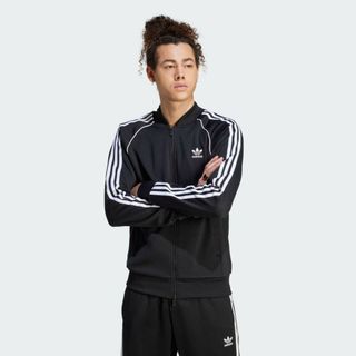 【大きいサイズ】adidas★トラックジャケット★ジャージ★黒2XL★あのちゃん