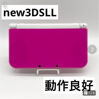 ニンテンドー3DS(ニンテンドー3DS)の【動作品】Newニンテンドー3DS LL ピンク×ホワイト 本体(携帯用ゲーム機本体)