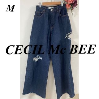 セシルマクビー(CECIL McBEE)のCECIL Mc BEE セシルマクビー ワイドデニムパンツ(デニム/ジーンズ)