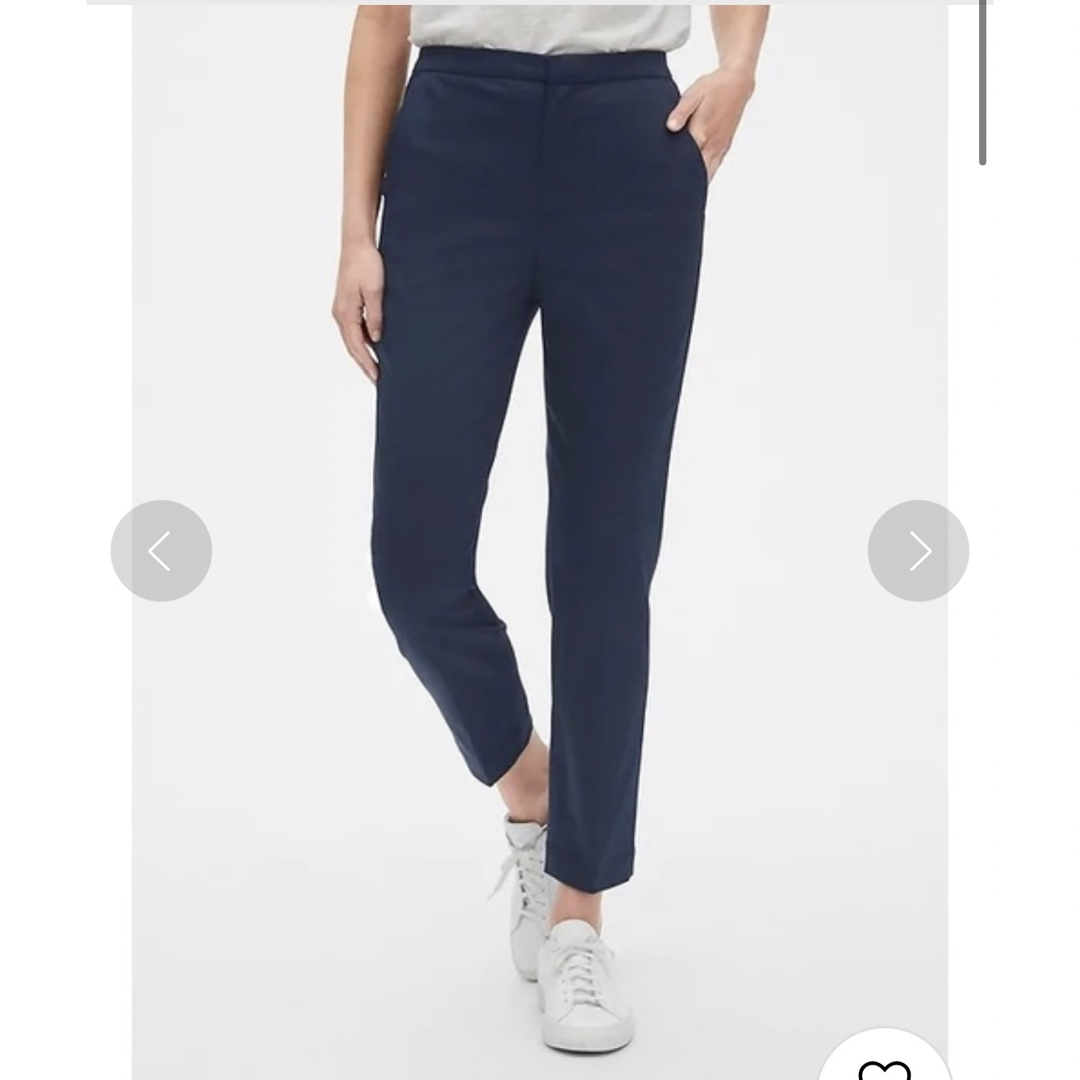 GAP(ギャップ)の【美品】ギャップ　GAP ハイライズ スリムクロップドパンツ　ネイビー　000 レディースのパンツ(クロップドパンツ)の商品写真