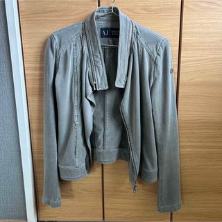 アルマーニジーンズ(ARMANI JEANS)のアルマーニジーンズ　AJ  レディース　M グレー　デニム　ジャケット(Gジャン/デニムジャケット)