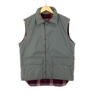 ウールリッチ(WOOLRICH)の古着 70年代 ウールリッチ WOOLRICH リバーシブルベスト USA製 メンズM ヴィンテージ /eaa397844(ベスト)