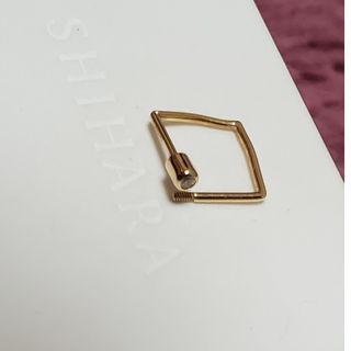 難あり　DIAMOND twist square Pierce01　シハラ