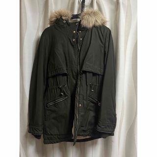 ザラ(ZARA)のZARA モッズコート　カーキ(モッズコート)