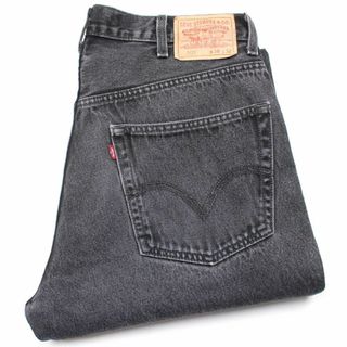 リーバイス(Levi's)の00s Levi'sリーバイス 505 ブラック デニムパンツ w38★SDP2362 オールド ジーンズ ストレート ペンキ飛び オーバーサイズ ビッグサイズ(デニム/ジーンズ)