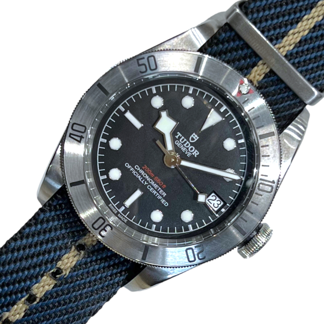 約41mmケース縦チューダー/チュードル TUDOR ヘリテージ ブラックベイ 79730 シルバー SS ステンレススチール 自動巻き メンズ 腕時計