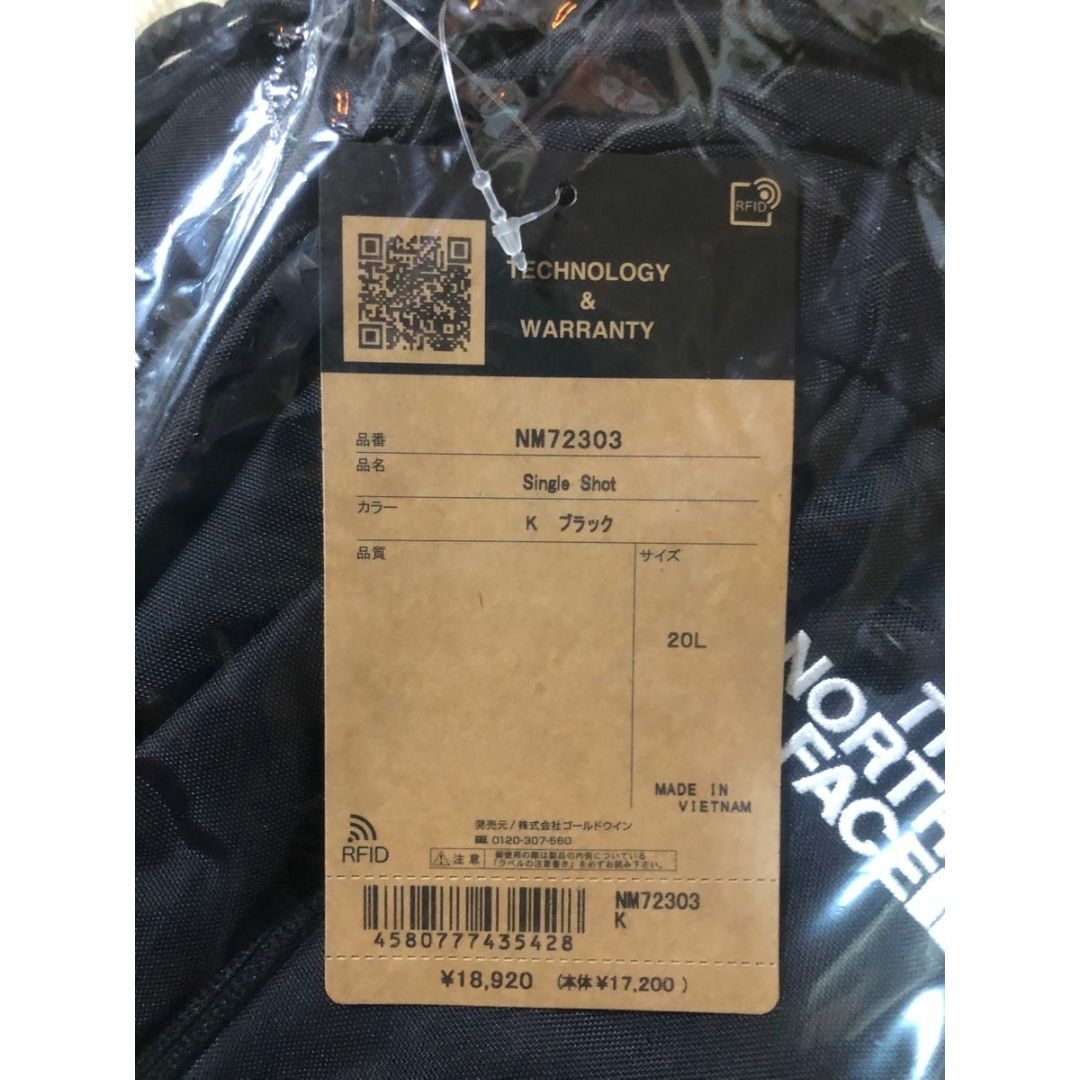 THE NORTH FACE(ザノースフェイス)のノースフェイス シングルショット NM72303 K メンズのバッグ(バッグパック/リュック)の商品写真