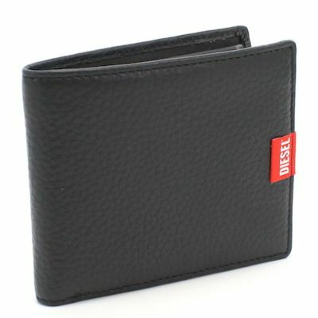 カードポケット×1生産国【新品】ディーゼル ２つ折り財布 X09358 ブラック メンズ レディース