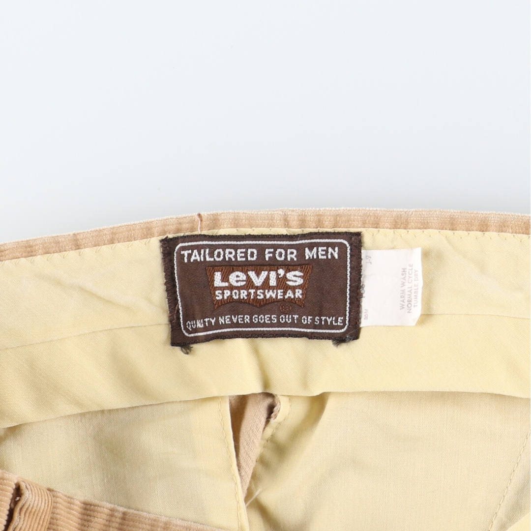 285cm股下80年代 リーバイス Levi's TAILORED FOR MEN ブーツカット コーデュロイパンツ メンズw36 ヴィンテージ /eaa398011