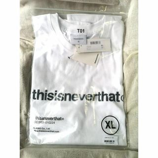 ディスイズネバーザット(thisisneverthat)のネバザ Tシャツ ディスイズネバーザット tee ロンT 新品 XL 白(Tシャツ/カットソー(七分/長袖))