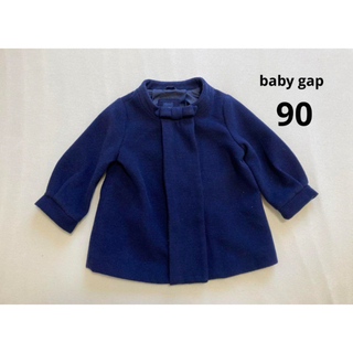 ベビーギャップ(babyGAP)のbaby gap  アウター　コート　紺　ネイビー　リボン　上品　フォーマル(コート)