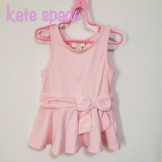 ケイトスペードニューヨーク(kate spade new york)の【100】新品　ケイトスペード　ノースリーブ　ペプラム(Tシャツ/カットソー)