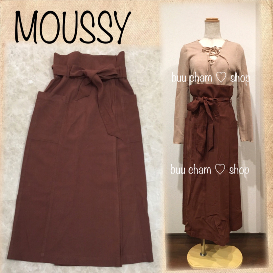 moussy(マウジー)のMOUSSY♡ウエストリボン ロングスカート レディースのスカート(ロングスカート)の商品写真