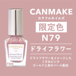 キャンメイク(CANMAKE)の限定色 新品 CANMAKE カラフルネイルズ N79 ドライフラワー(マニキュア)