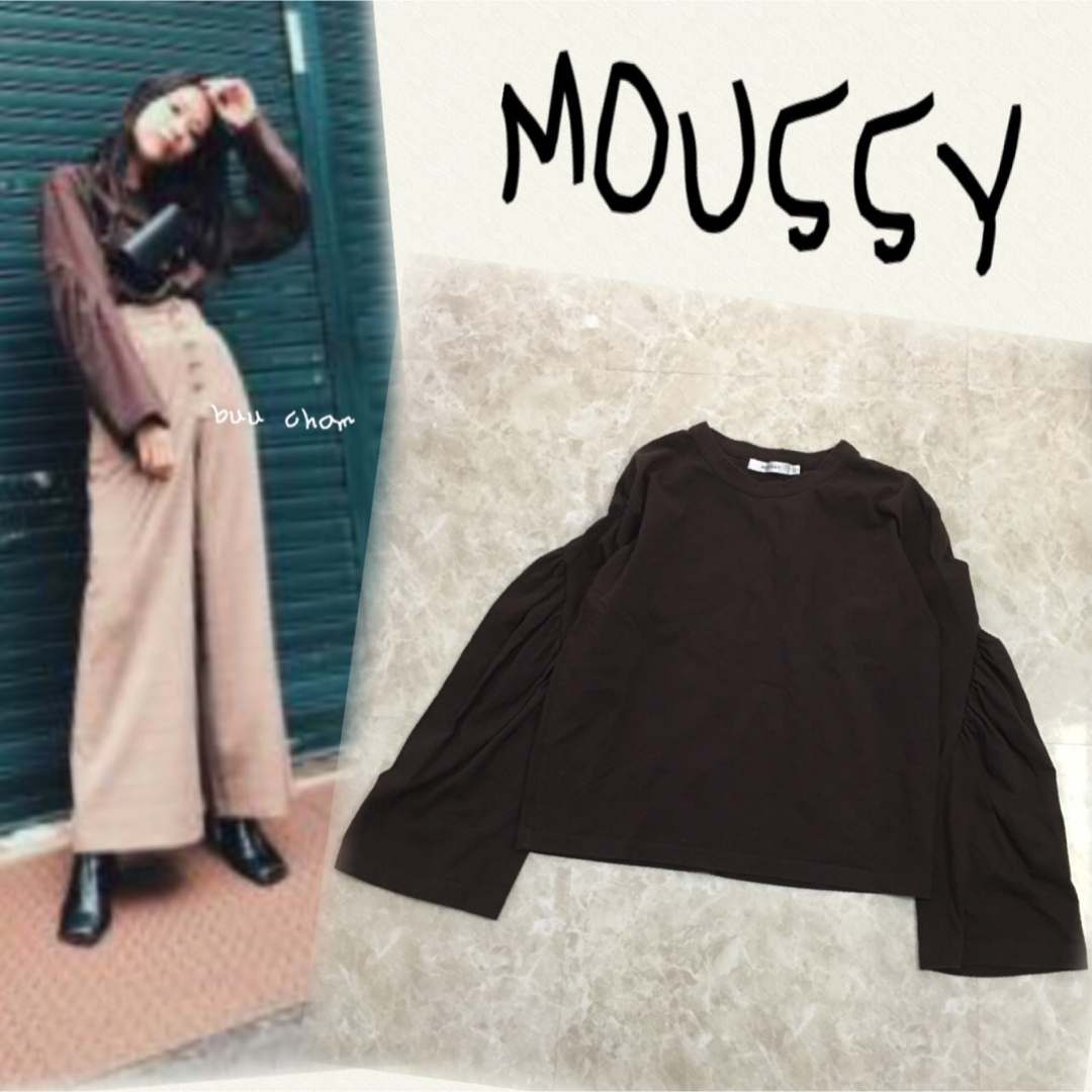 moussy(マウジー)のMOUSSY♡袖デザイン　長袖　トップス レディースのトップス(Tシャツ(長袖/七分))の商品写真
