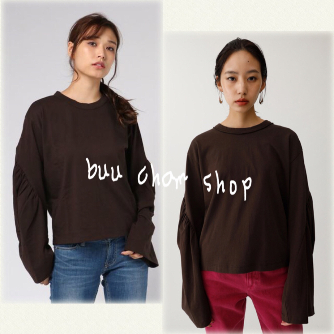 moussy(マウジー)のMOUSSY♡袖デザイン　長袖　トップス レディースのトップス(Tシャツ(長袖/七分))の商品写真