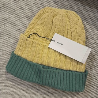 サカイ(sacai)のsacai layered knit beanie(ニット帽/ビーニー)