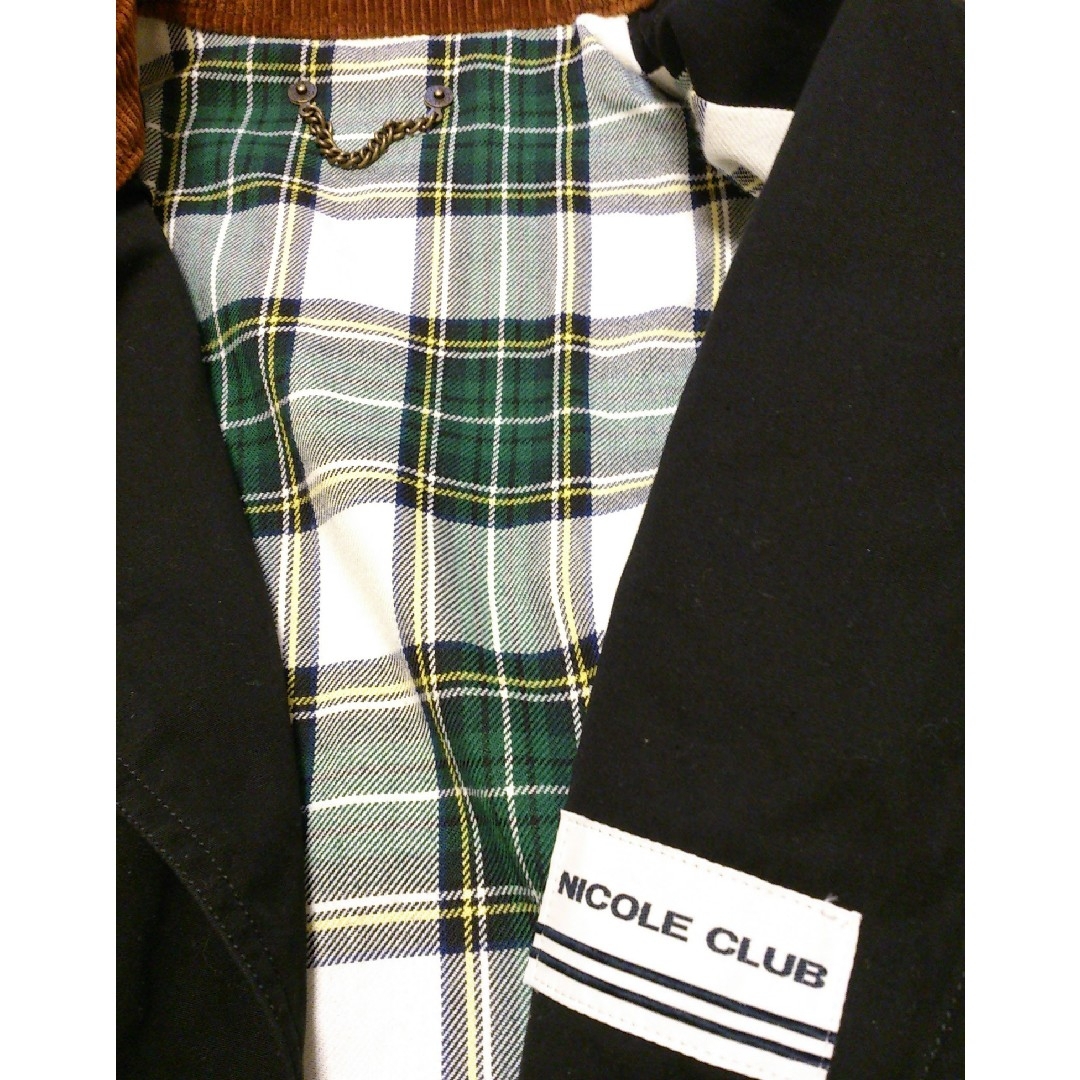 NICOLE CLUB(ニコルクラブ)の◆20 入手困難 レア デッドストック NICOLE CLUB ライダース 黒 メンズのジャケット/アウター(ライダースジャケット)の商品写真