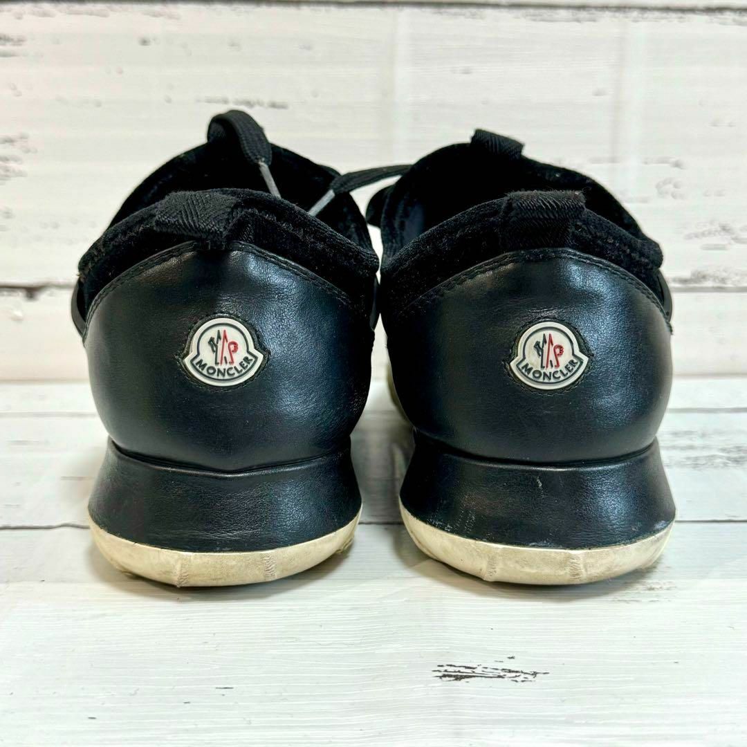 MONCLER(モンクレール)の【美品】MONCLER モンクレール スニーカー ブラック size36 23㎝ レディースの靴/シューズ(スニーカー)の商品写真