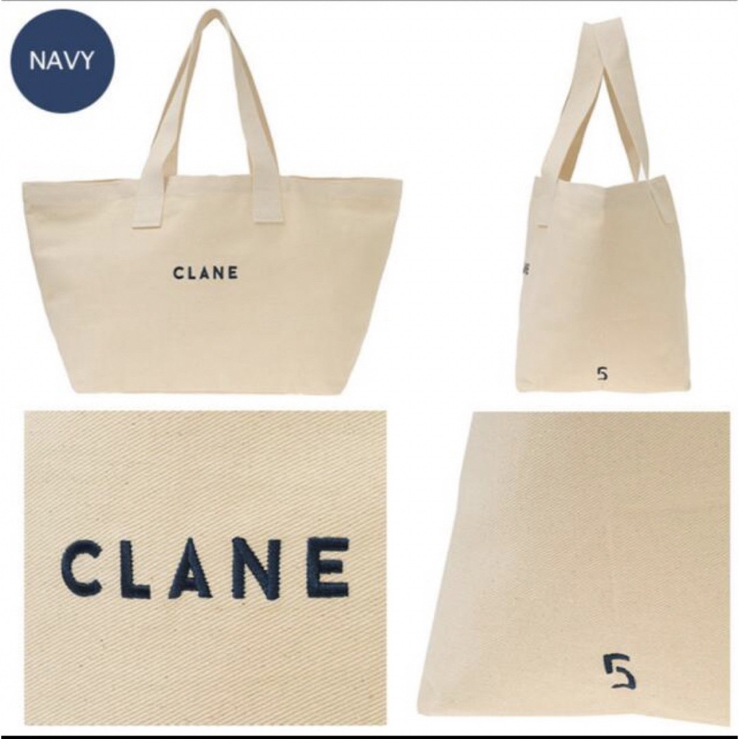 CLANE(クラネ)のCLANE キャンバスバッグ トートバッグ ネイビー レディースのバッグ(トートバッグ)の商品写真