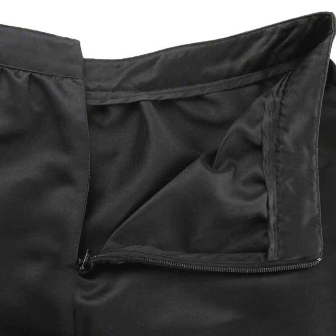 Max & Co.(マックスアンドコー)のマックス&コー MAX&CO. フレアスカート ひざ丈 タック 40 M 黒 レディースのスカート(ひざ丈スカート)の商品写真