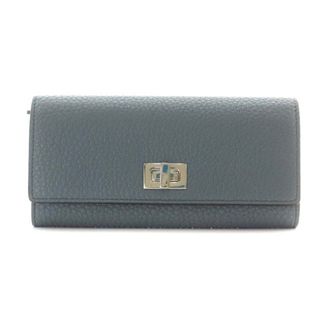 フェンディ(FENDI)のフェンディ ピーカブー コンチネンタル 長財布 フラップ開閉 青 8M0427(財布)