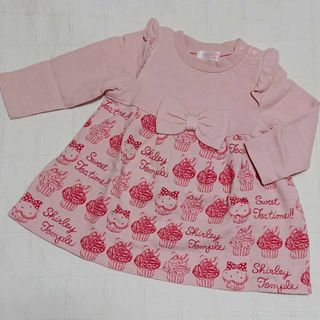 シャーリーテンプル(Shirley Temple)の80　シャーリーテンプル　カップケーキ柄のワンピース(ワンピース)