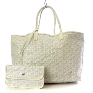 ゴヤール(GOYARD)のゴヤール サンルイPM トートバッグ ショルダーバッグ 総柄 PVC 白(トートバッグ)