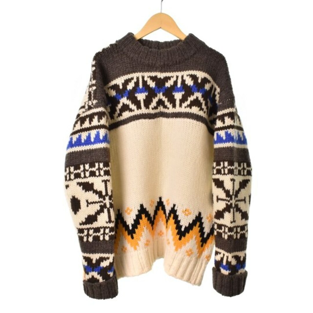 57cm着丈sacai 22AW Nordic KnitPullover 22-02908M