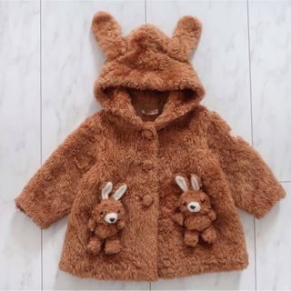 メゾピアノ　コート　アウター　うさぎ　美品　90シミ汚れなく美品です