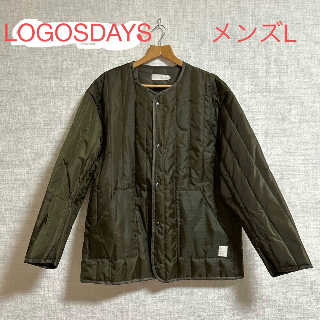 LOGOS(ロゴス)のロゴス　メンズ　キルティングジャケット　L カーキ メンズのジャケット/アウター(ブルゾン)の商品写真