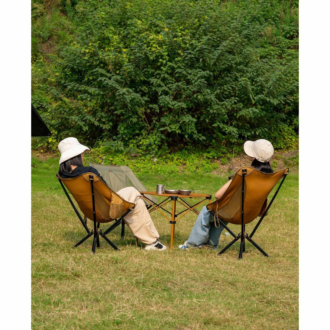【色: ブラウン】iClimb アウトドア 椅子 チェア コンパクト 折りたたみの通販 by SELECT フローレス｜ラクマ