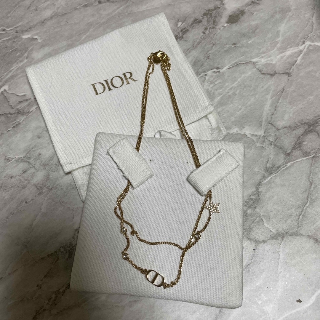 オンラインストア直販 Dior PETIT CD ダブル ネックレス ゴールド