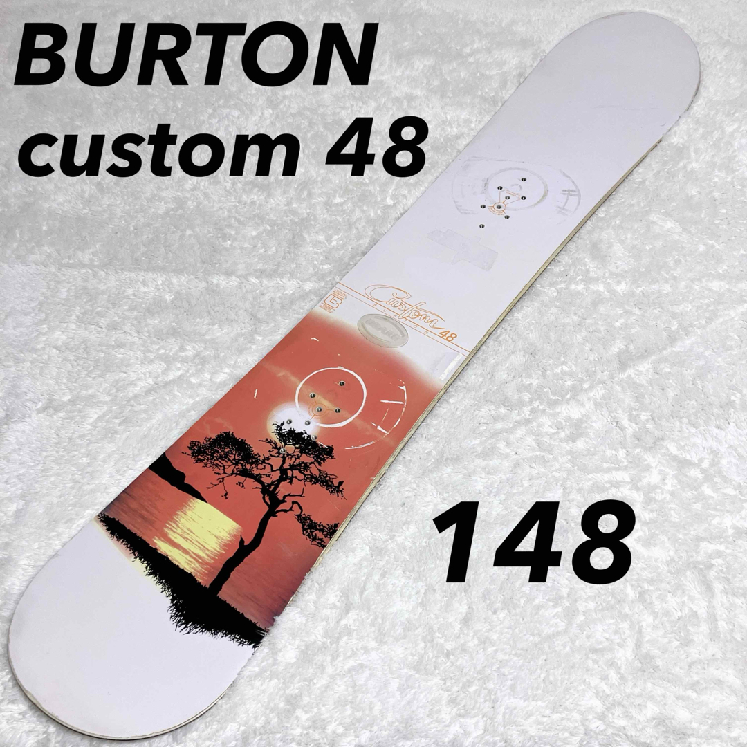 希少】Burton custom 48 148cm スノーボード バートン 白-