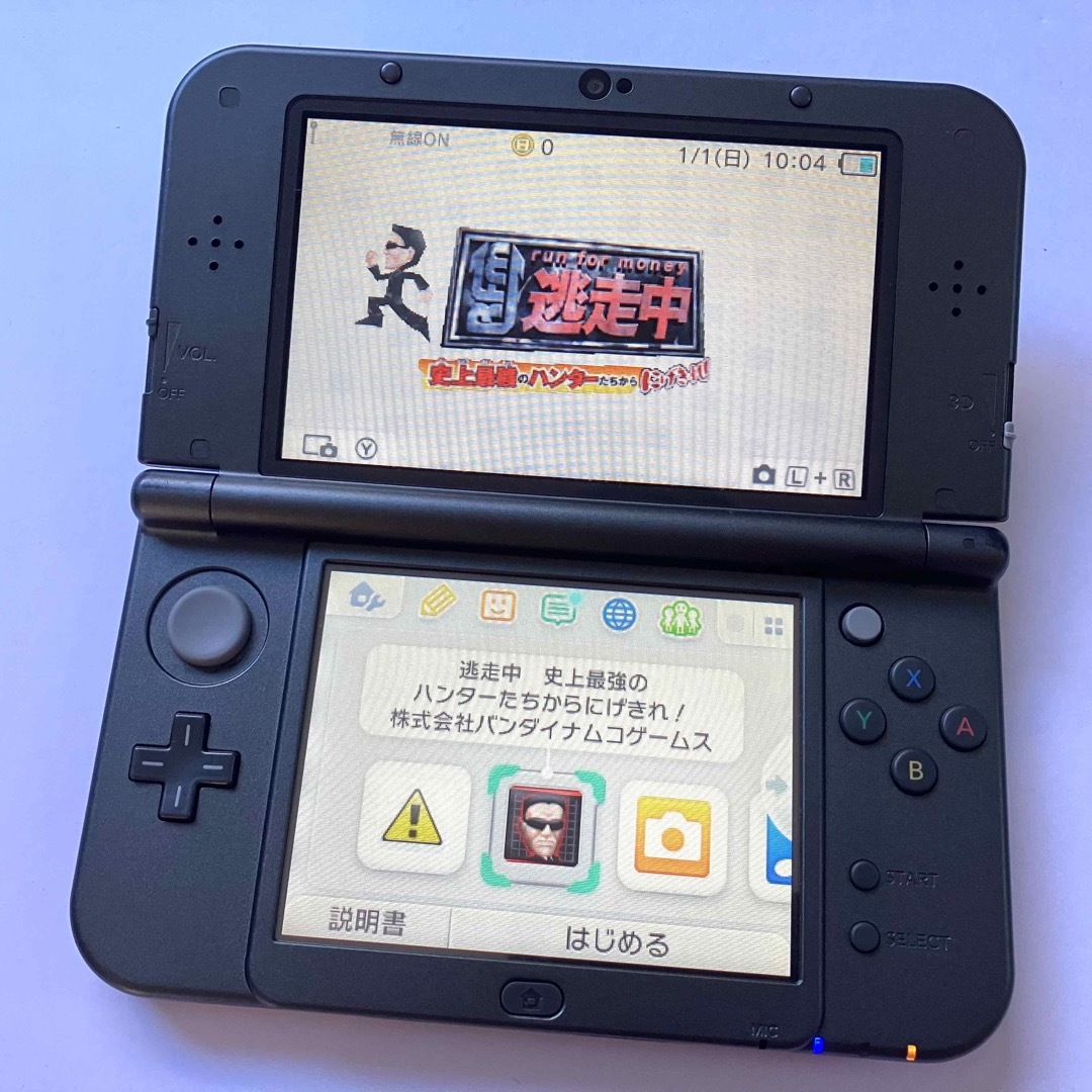 【ソフト付き】NEWニンテンドー3DS LL  メタリックブラック 黒 本体