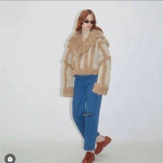 viavanda poodle fur line jacket ジャケット(毛皮/ファーコート)